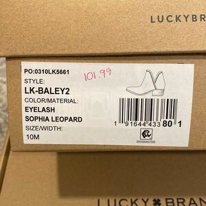 Lucky Brand Leopard Booties